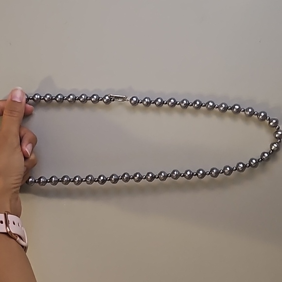 Set of 2 pearl imitation necklace - Picture 5 of 7